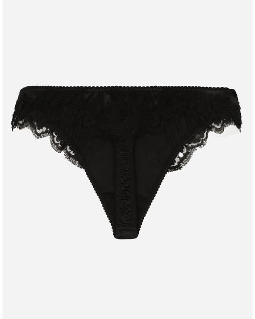 Dolce & Gabbana Black Tanga
