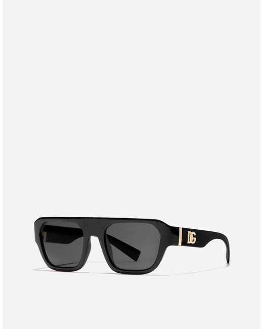 Dolce & Gabbana Gray Dg Crossed Sunglasses