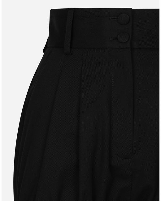 Dolce & Gabbana コットン バルーンショートパンツ Black
