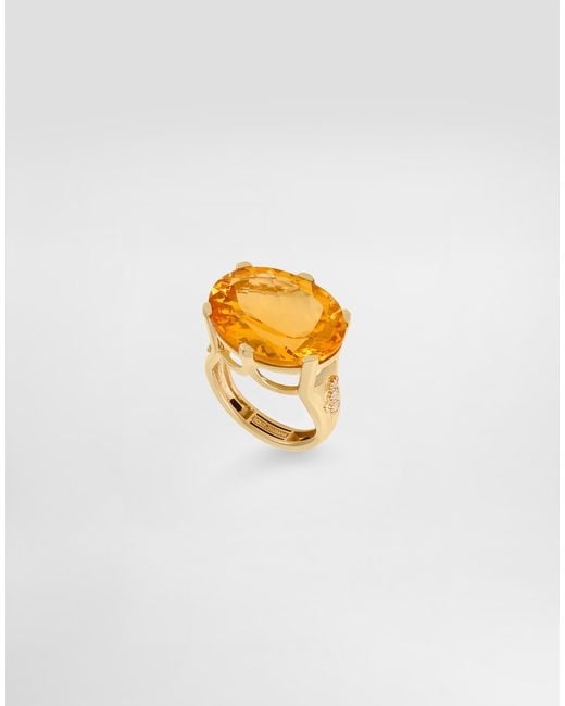 Dolce & Gabbana White Anna Ring