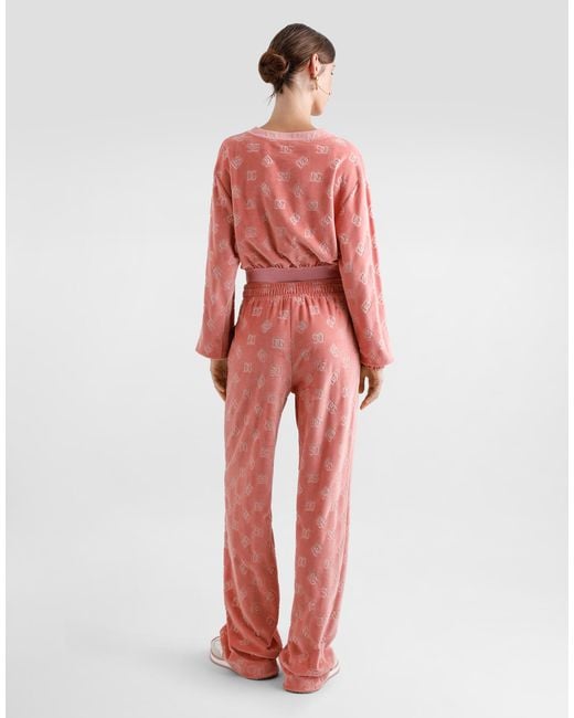 Dolce & Gabbana Pink Logo Sweatshirt