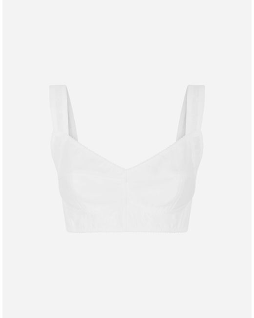 Dolce & Gabbana White Corset Top