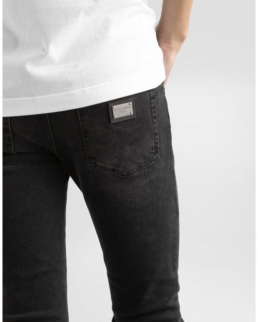 Dolce & Gabbana Black Pantalone for men
