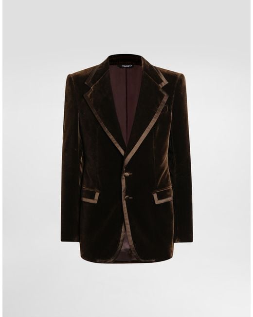Dolce & Gabbana Black Single-Breasted Jacket for men