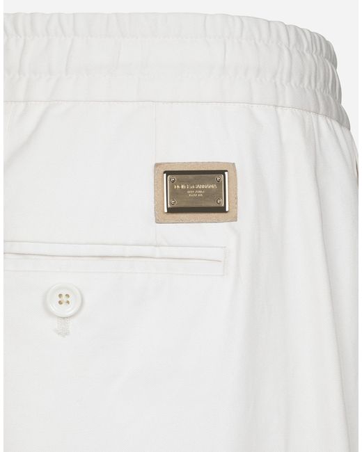 メンズ Dolce & Gabbana コットン ジョギングパンツ White
