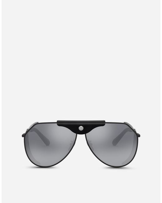 Dolce & Gabbana Gray Panama Sunglasses for men