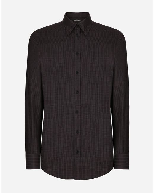 メンズ Dolce & Gabbana シャツ マルティーニフィット コットン Black