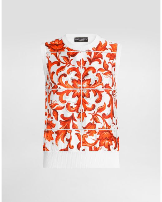 Dolce & Gabbana Red Canotta