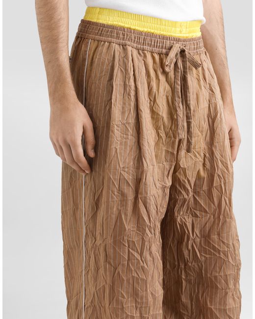 Dolce & Gabbana Natural Linen-Blend Vanity Trousers for men