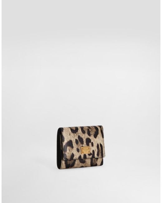 Dolce & Gabbana White Leopard- Wallet