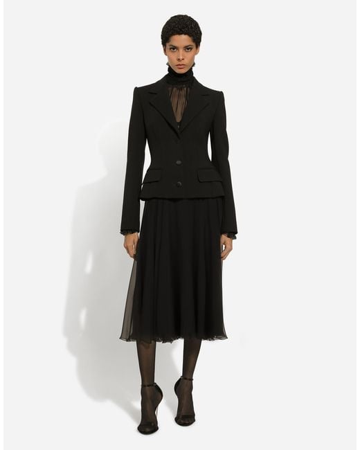 Gonna Longuette A Ruota di Dolce & Gabbana in Black