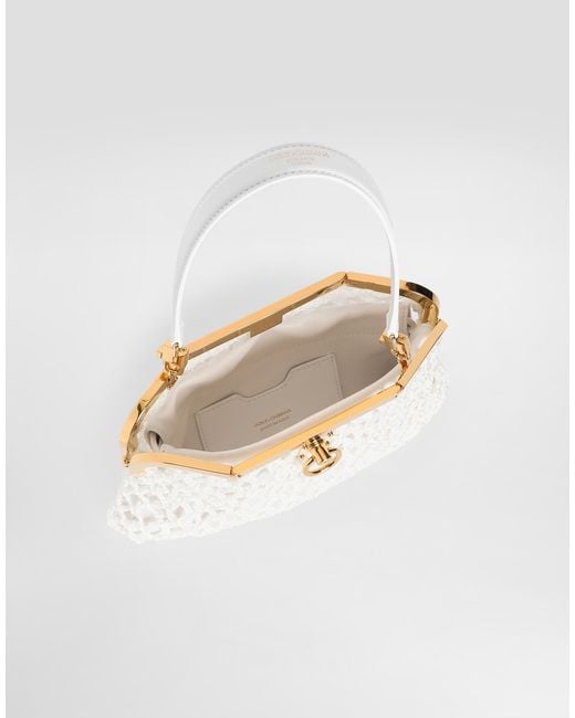 Dolce & Gabbana White Amanda Handbag