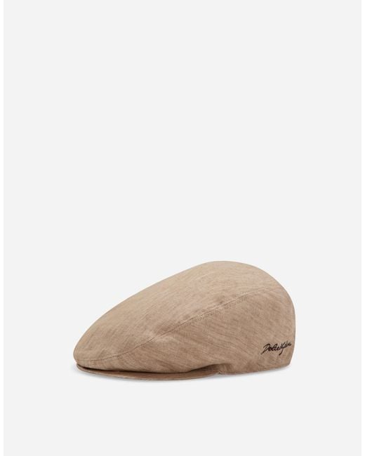 Gorra con efecto mélange Dolce & Gabbana de hombre de color Natural