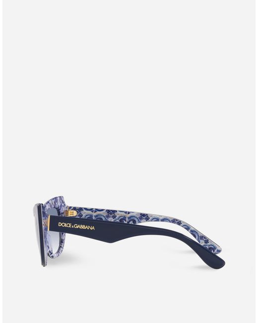 Dolce & Gabbana Blue New Print Sunglasses