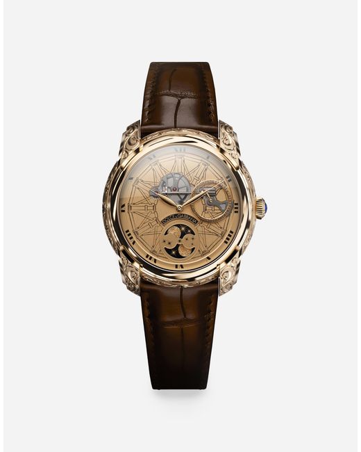 Dolce & Gabbana Brown Manifattura Italiana Watch for men