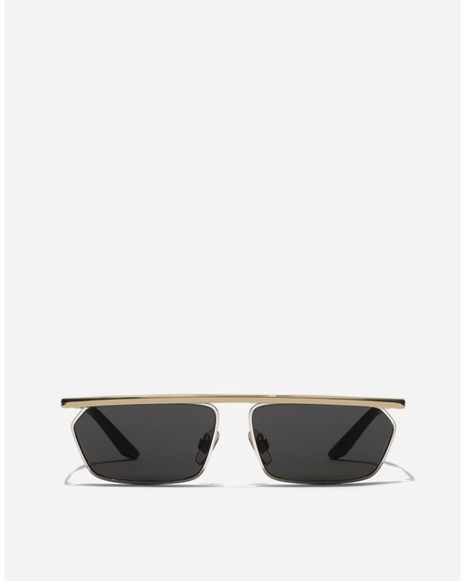 Dolce & Gabbana メンズ グレー メタル クラシック サングラス 【公式 
