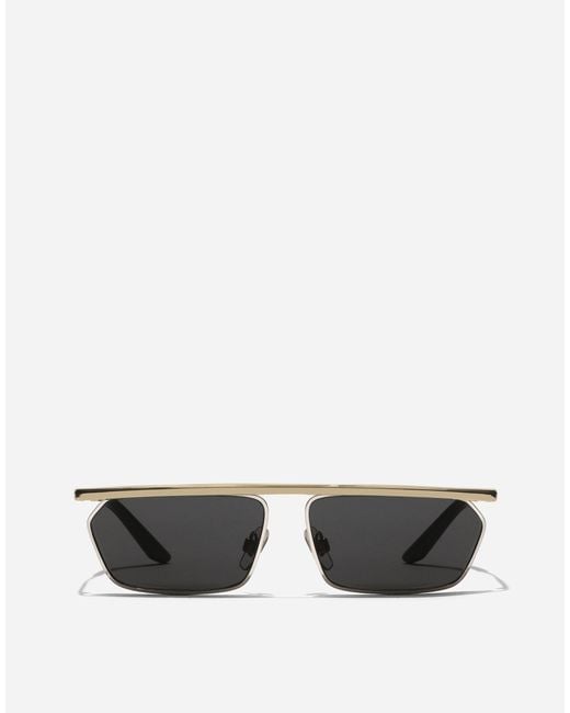 Lunettes De Soleil Metal Classic Dolce & Gabbana pour homme en coloris Gray
