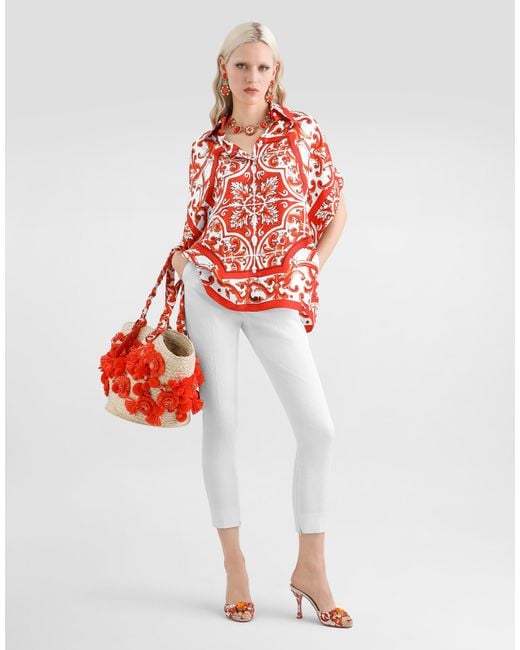 Dolce & Gabbana Red Camicia