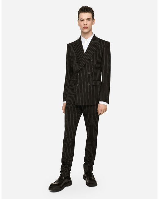 Dolce & Gabbana White Cotton Martini-Fit Shirt With Branded Tag for men
