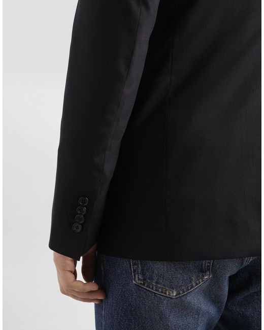 Dolce & Gabbana Zweireihige Jacke Sicilia Aus Wolle in Blue für Herren