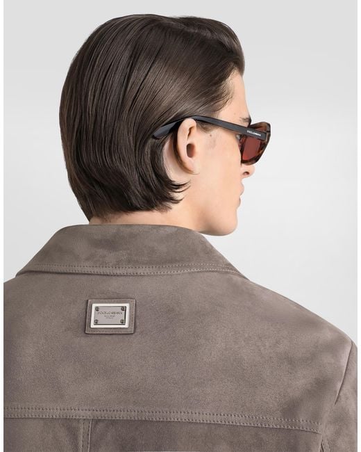Dolce & Gabbana Gray Giubbotto for men