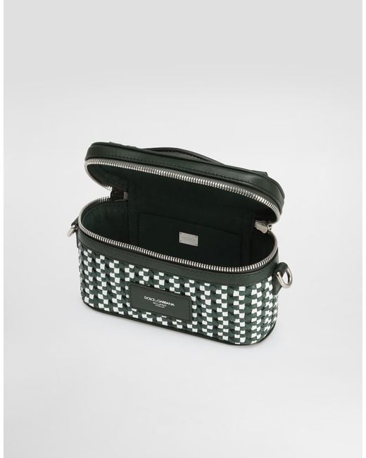 Dolce & Gabbana Multicolor Atene Crossbody Minibag With Woven Leather for men
