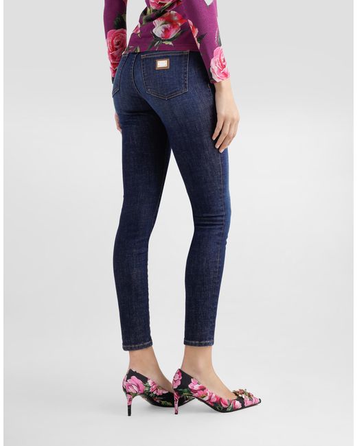 Dolce & Gabbana Blue Skinny Denim Jeans