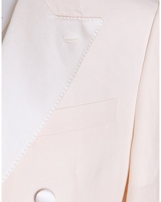 Dolce & Gabbana Pink Double-Breasted Suit for men