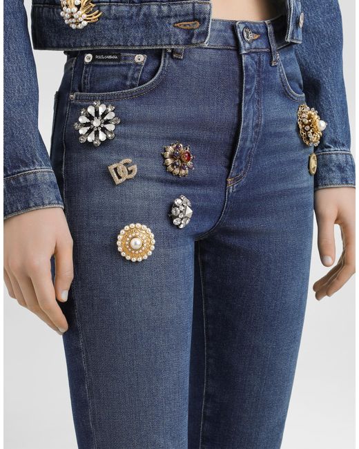 Dolce & Gabbana 5-Pocket Denim Trousers Blue