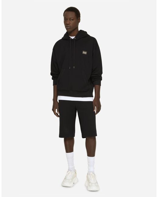 Dolce & Gabbana Black Bermuda for men