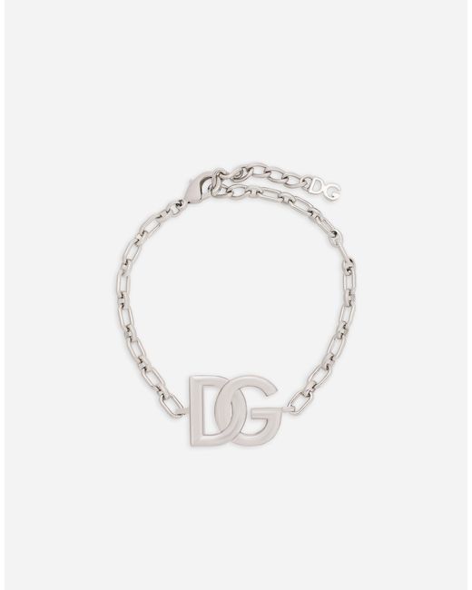 Dolce & Gabbana Gliederarmband Mit Dg-Logo in White für Herren