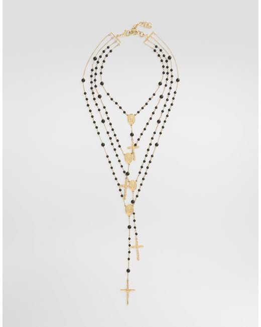 Dolce & Gabbana White Multi-Rosary Necklace