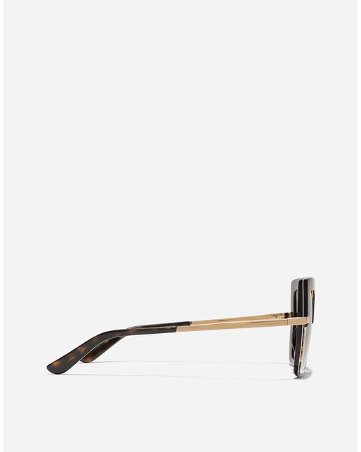 Dolce & Gabbana Multicolor Half Print Sunglasses