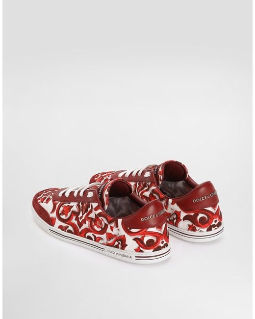 Dolce & Gabbana Red Sneaker Bassa for men