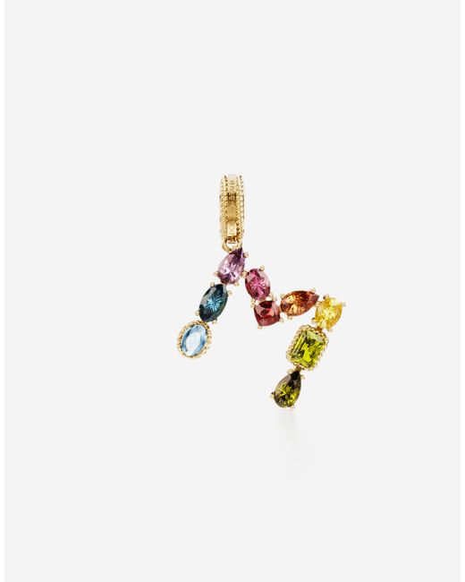 Dolce & Gabbana Metallic Alphabet M Charm