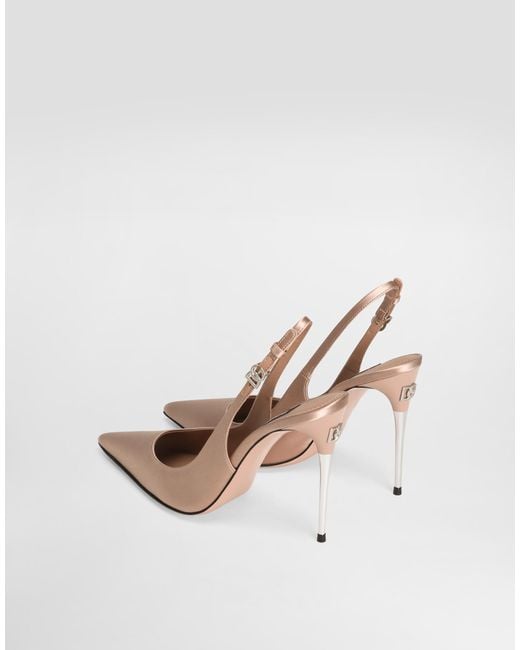 Dolce & Gabbana White Slingback