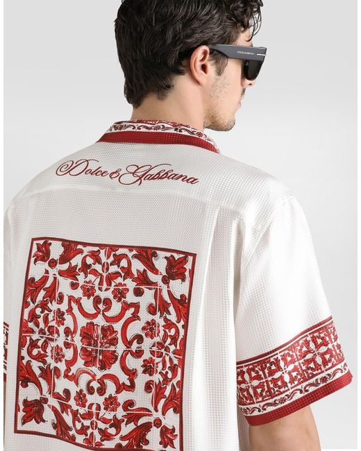 Dolce & Gabbana White Camicia for men