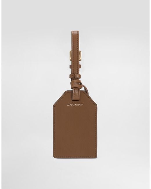 Dolce & Gabbana White Calfskin Keychain