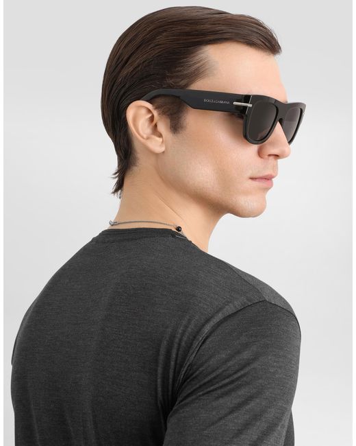 Dolce & Gabbana Black T-Shirt M/Corta Giro for men