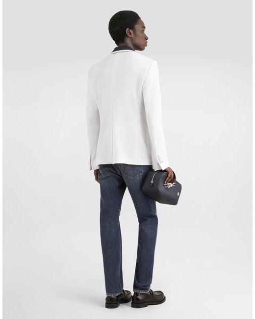 Dolce & Gabbana Blue Denim Trousers for men