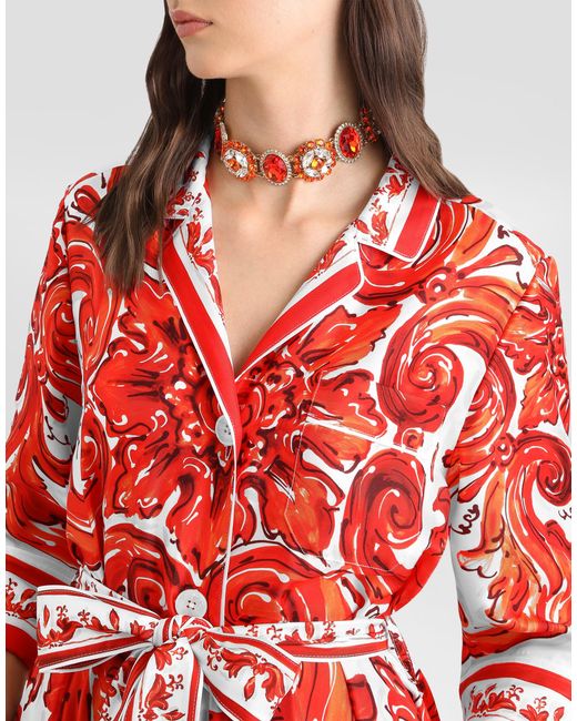 Dolce & Gabbana Red Cappotto