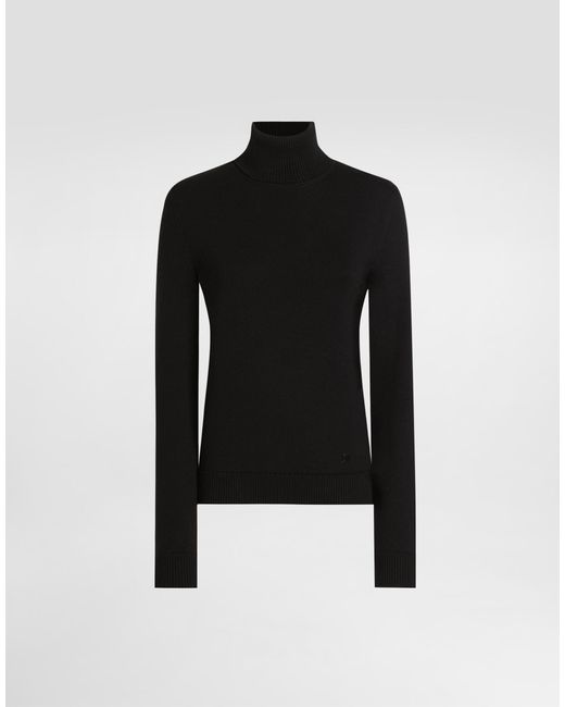 Dolce & Gabbana Wool Turtleneck Pullover Black