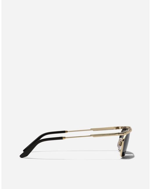 Lunettes De Soleil Metal Classic Dolce & Gabbana pour homme en coloris Gray