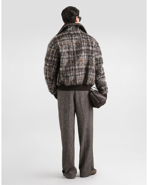 Dolce & Gabbana Cardigan Aus Schurwolle Mit Logo in Natural für Herren