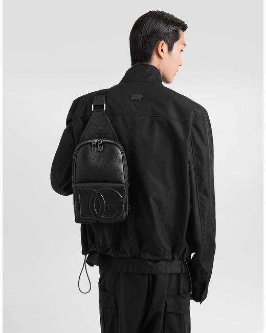 Sac À Dos Avec Bandoulière En Cuir De Cerf Dolce & Gabbana pour homme en coloris Black