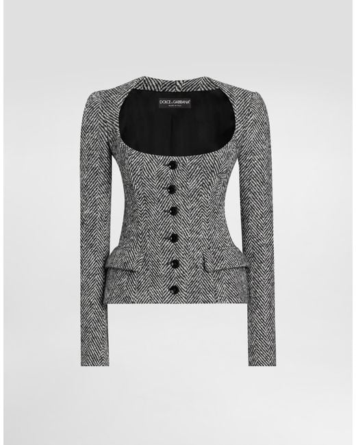 Dolce & Gabbana Black Single-Breasted Jacket
