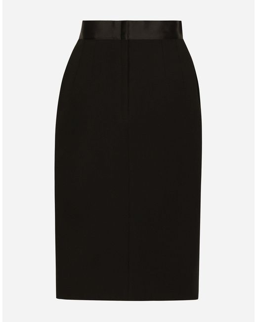 Gonna Midi A Tubino di Dolce & Gabbana in Black