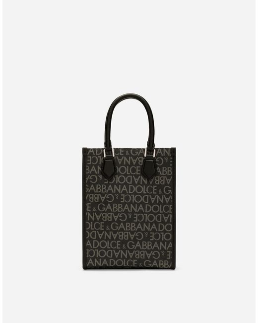 Sac À Main En Coton À Logo En Jacquard Dolce & Gabbana pour homme en coloris Black