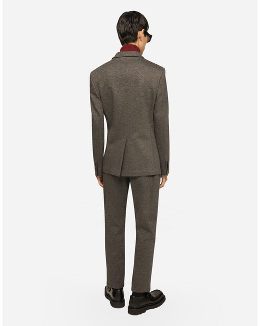 Dolce & Gabbana Rollkragenpullover Wolle Mit Logoplakette in Red für Herren