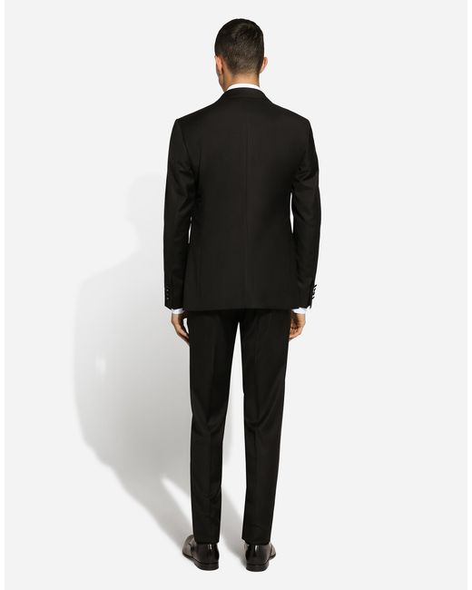Dolce & Gabbana Black Single-Breasted Tuxedo Suit for men